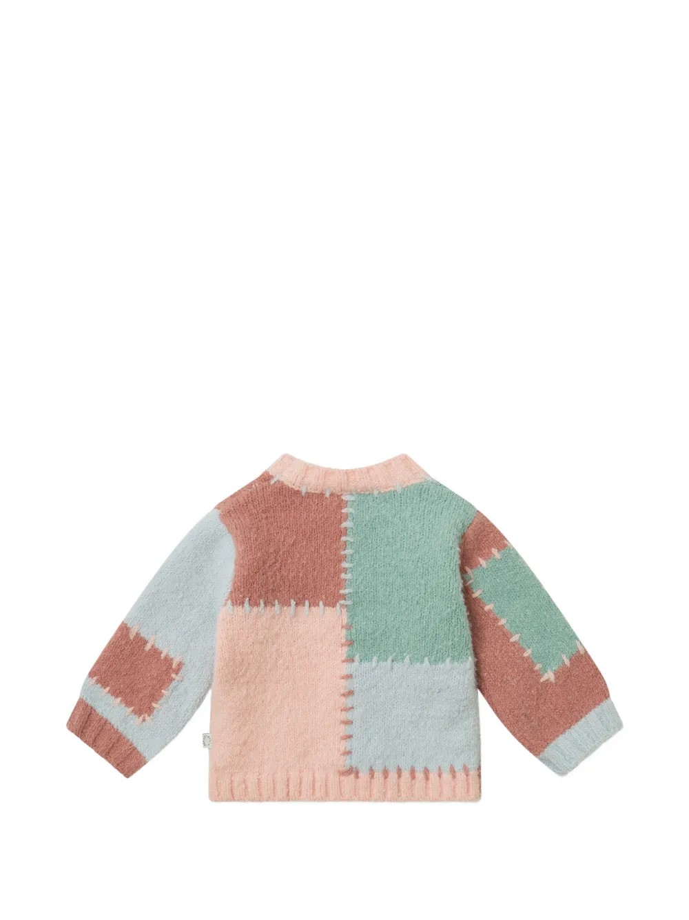 Stella McCartney Kids Trui met borduurwerk en patchwork Roze