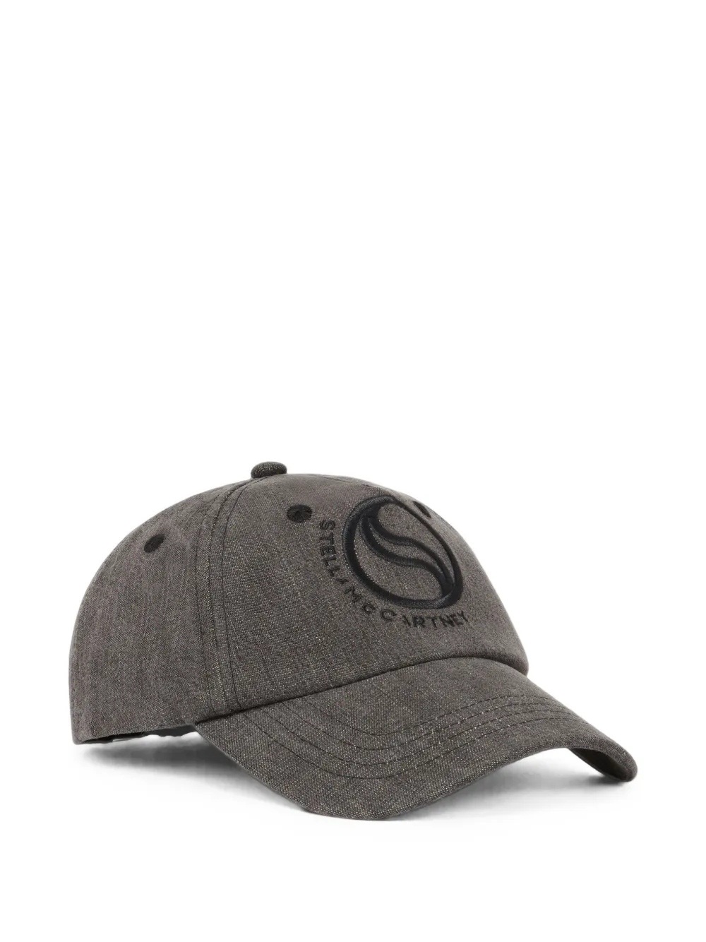 Stella McCartney Kids Pet met geborduurd logo Grijs