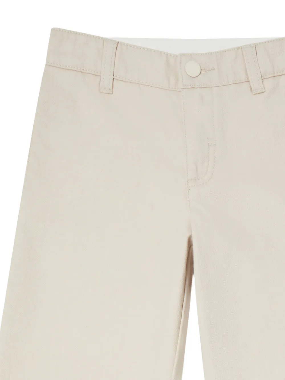 Stella McCartney Kids heart-embroidered jeans Beige
