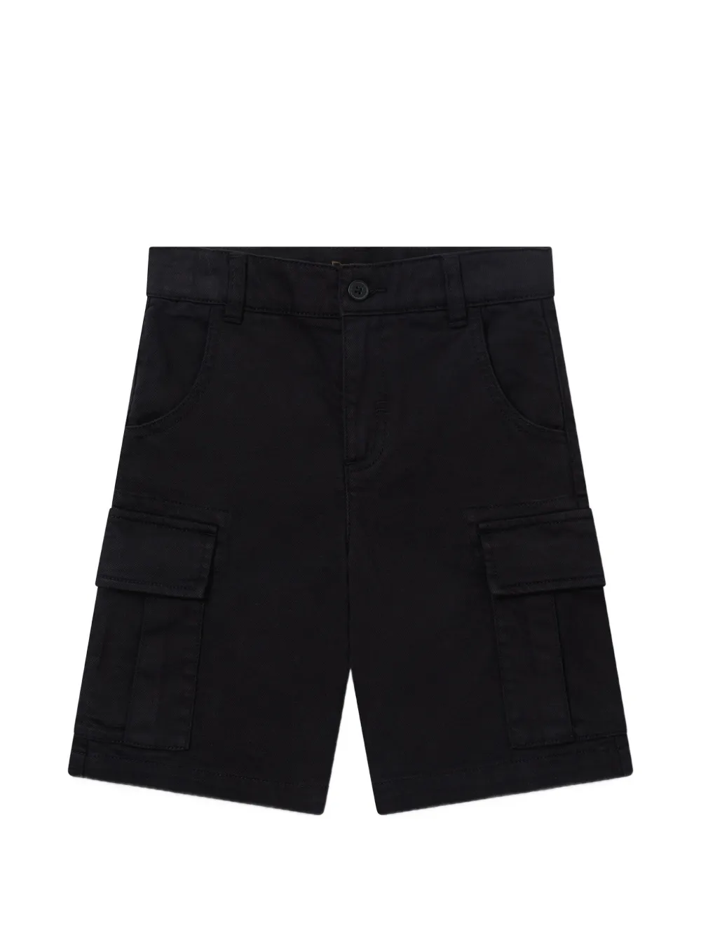 Stella McCartney Kids gabardine cargo shorts - Nero