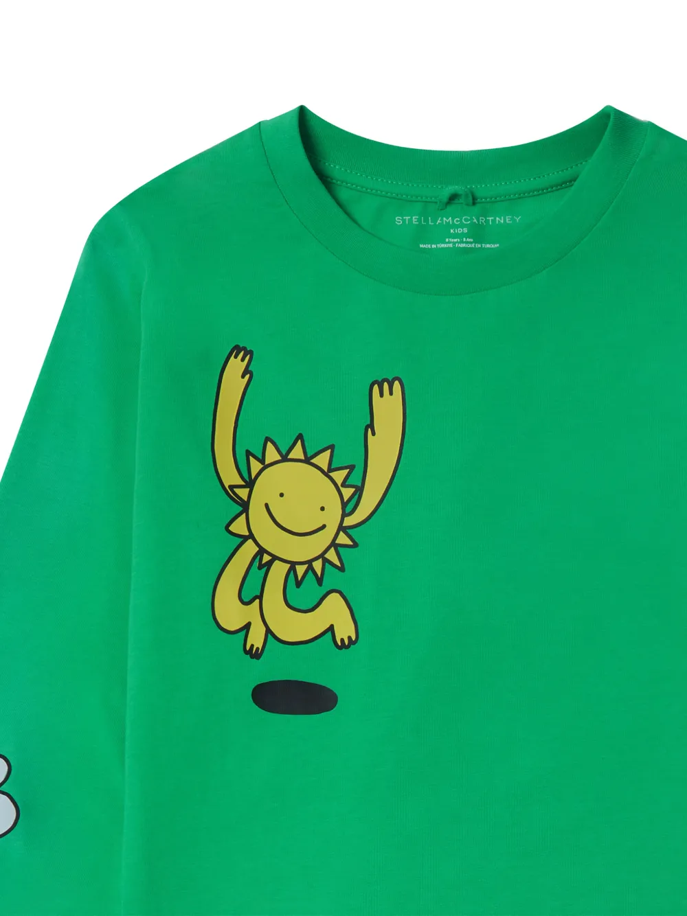 Stella McCartney Kids T-shirt met grafische print Groen