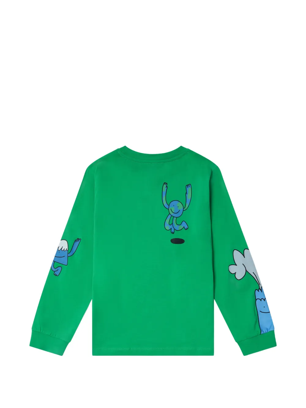 Stella McCartney Kids T-shirt met grafische print Groen