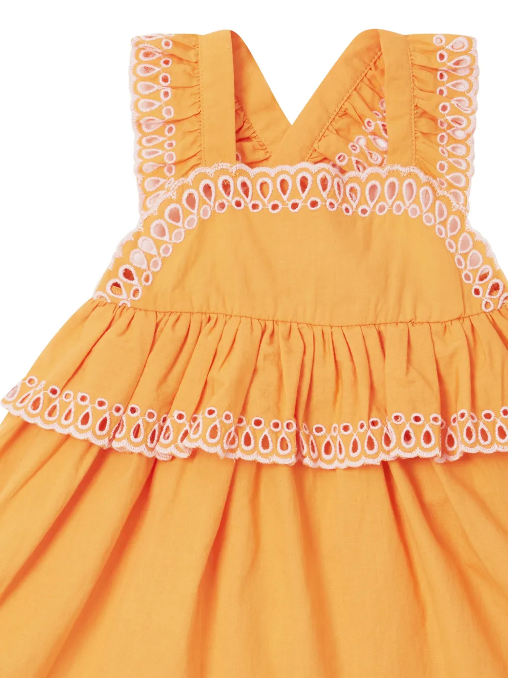 Stella McCartney Kids Broderie anglaise shorts Oranje