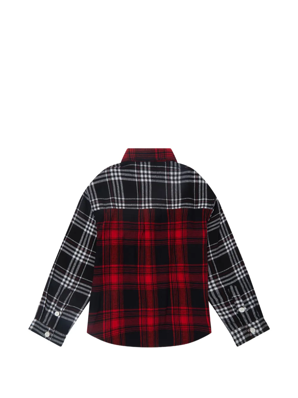 Stella McCartney Kids Geruit shirt Rood