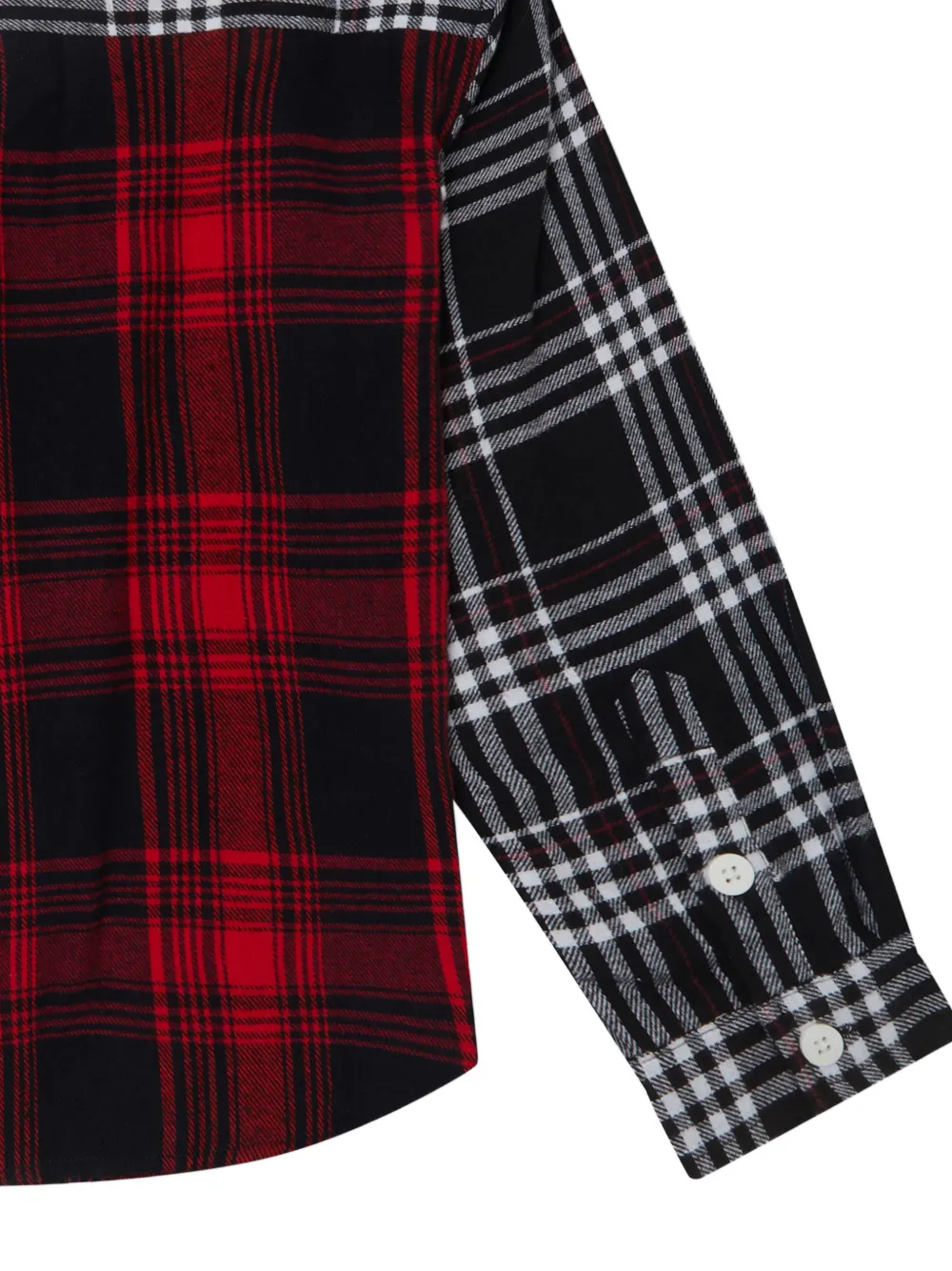 Stella McCartney Kids Geruit shirt Rood
