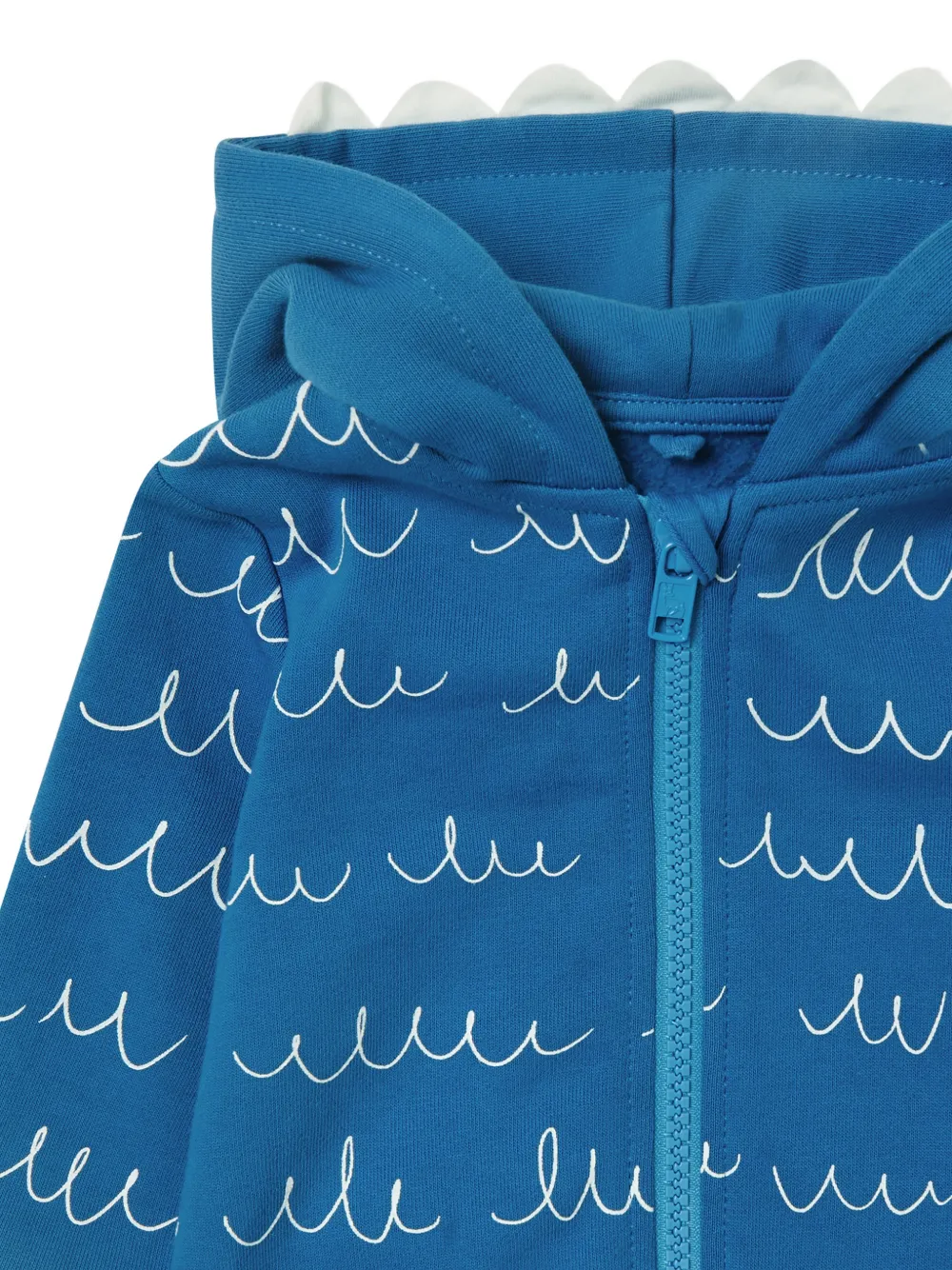 Stella McCartney Kids Hoodie met grafische print Blauw