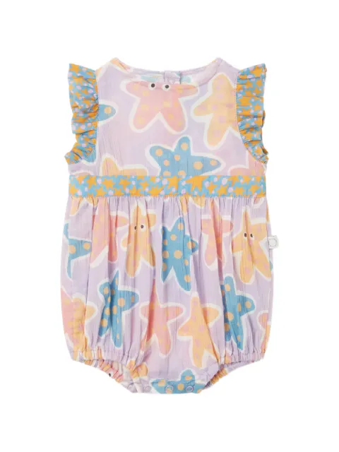 Stella McCartney Kids star-print ruffled romper