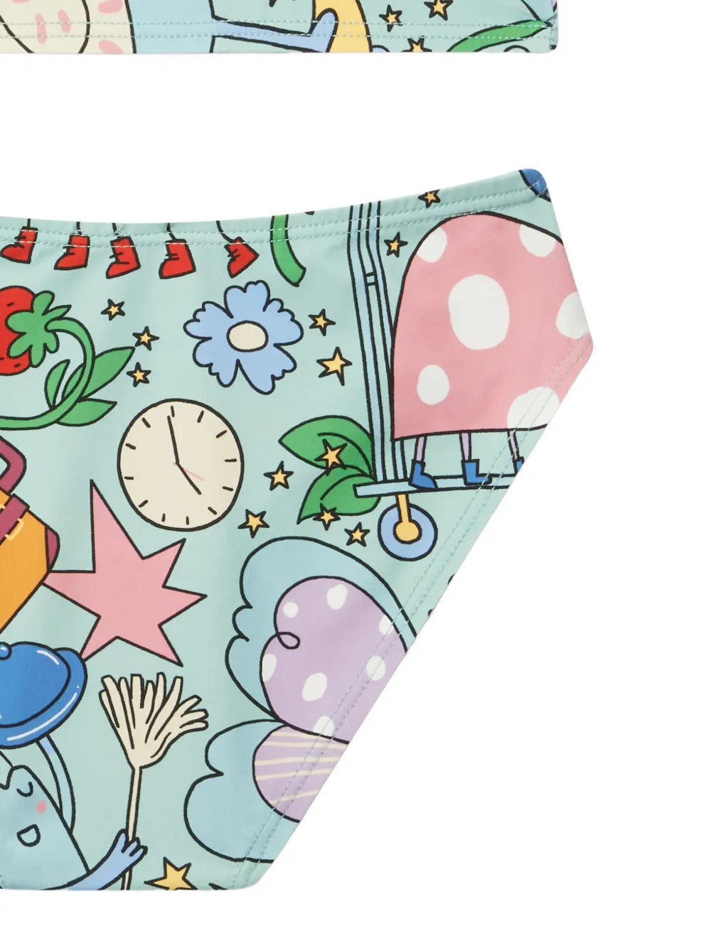 Stella McCartney Kids Bikini met grafische print Groen
