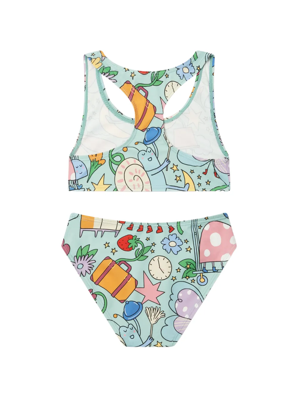 Stella McCartney Kids Bikini met grafische print Groen