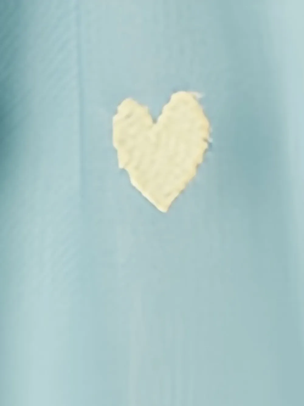 Stella McCartney Kids Jurk met ruches en geborduurd hart Blauw