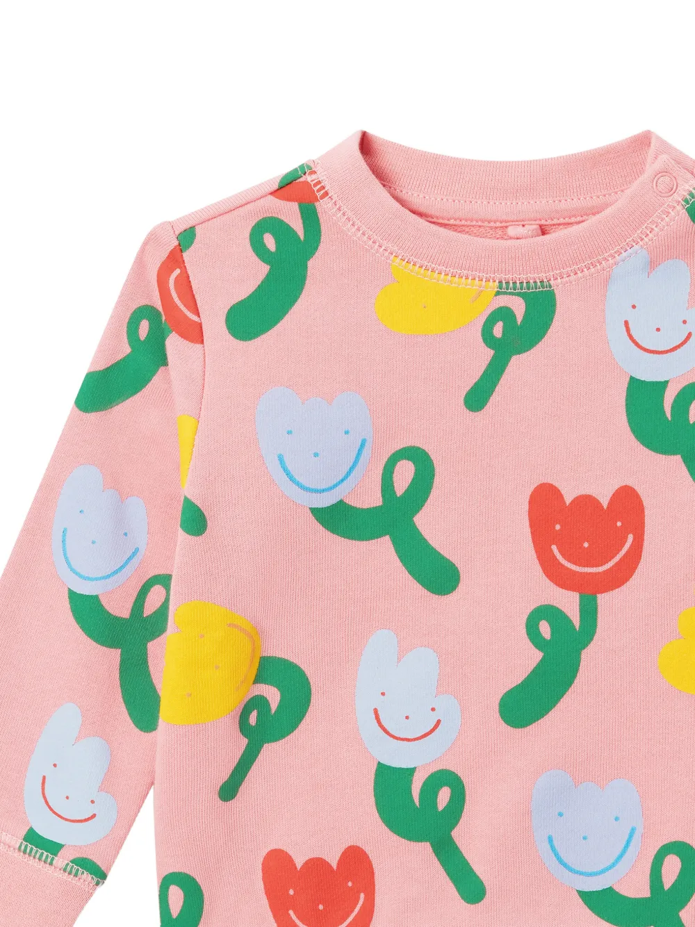 Stella McCartney Kids Sweater met bloemenprint Roze