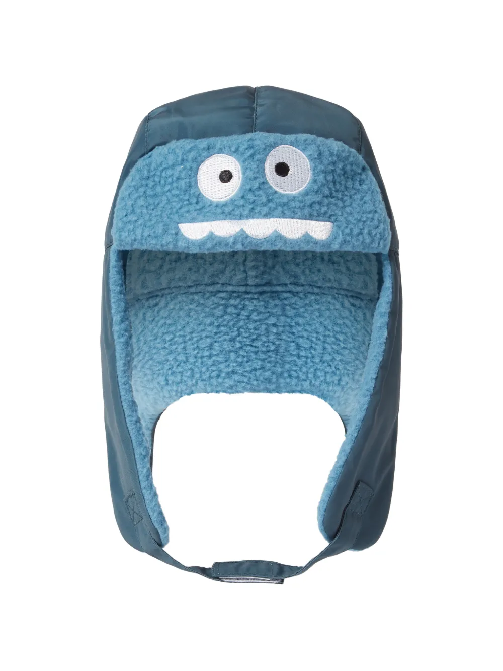 Stella McCartney Kids monster-patch trapper hat Blauw
