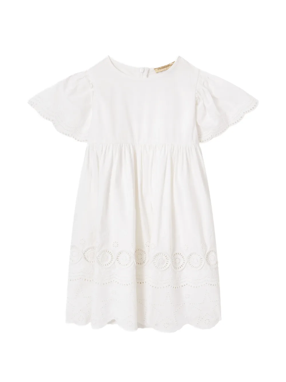 Stella McCartney Kids robe brodée d’étoiles - Blanc