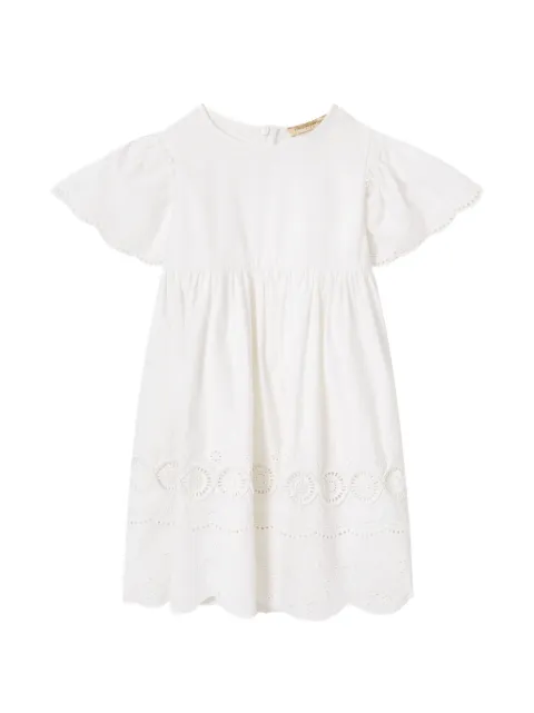 Stella McCartney Kids broderie-anglaise star-embroidered dress