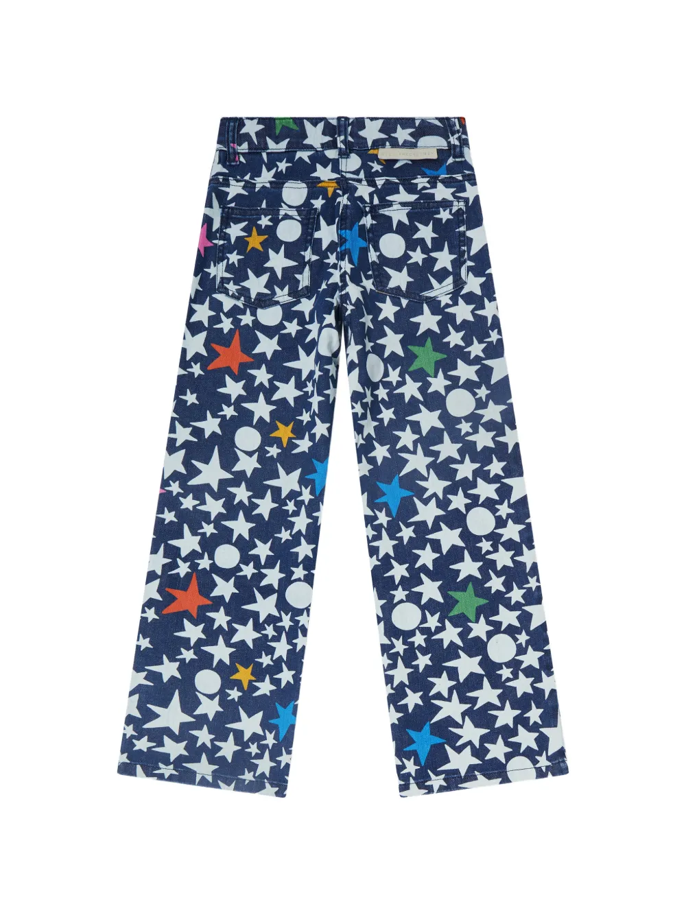 Stella McCartney Kids Jeans met wijde pijpen Blauw
