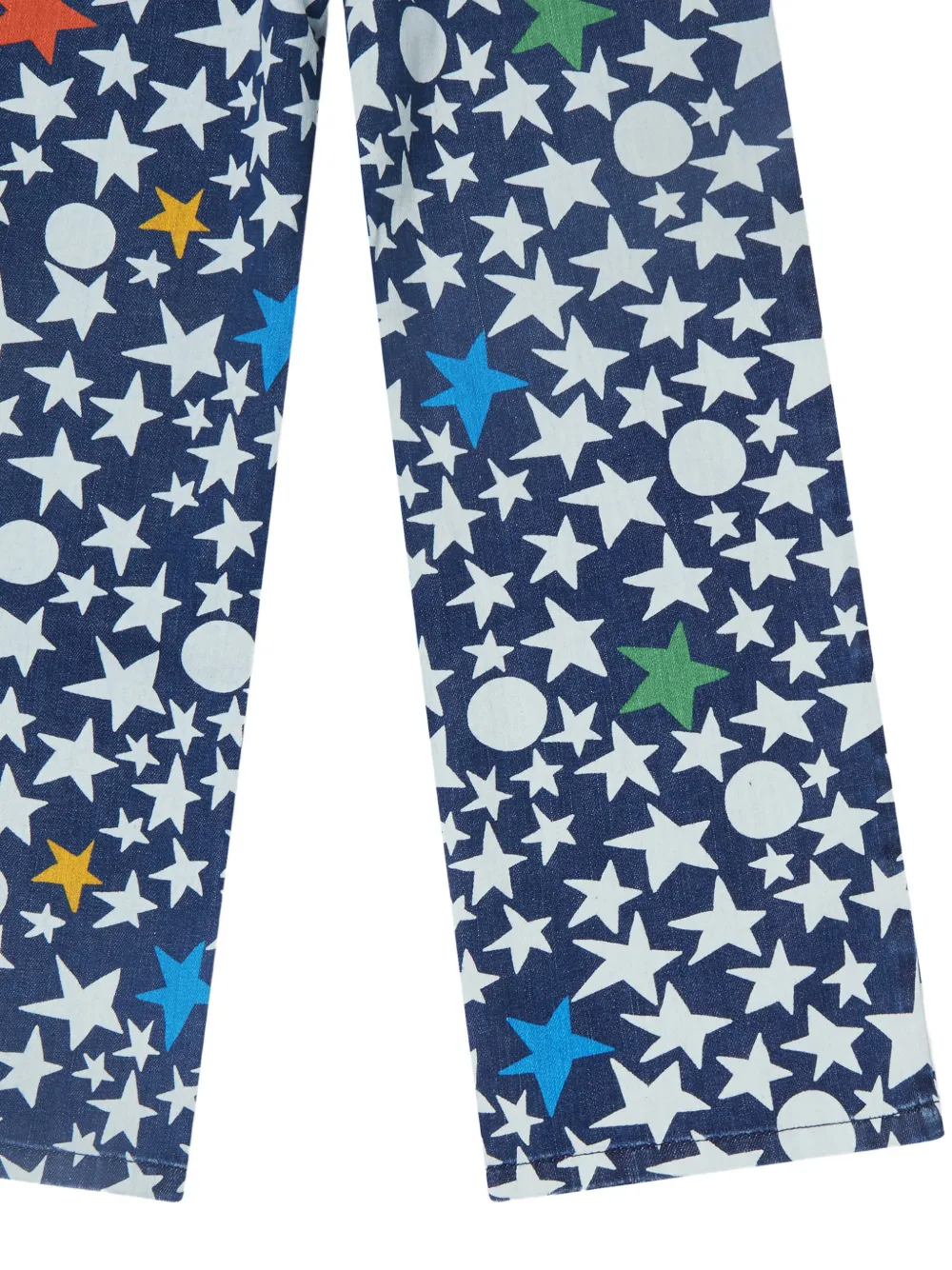 Stella McCartney Kids Jeans met wijde pijpen Blauw