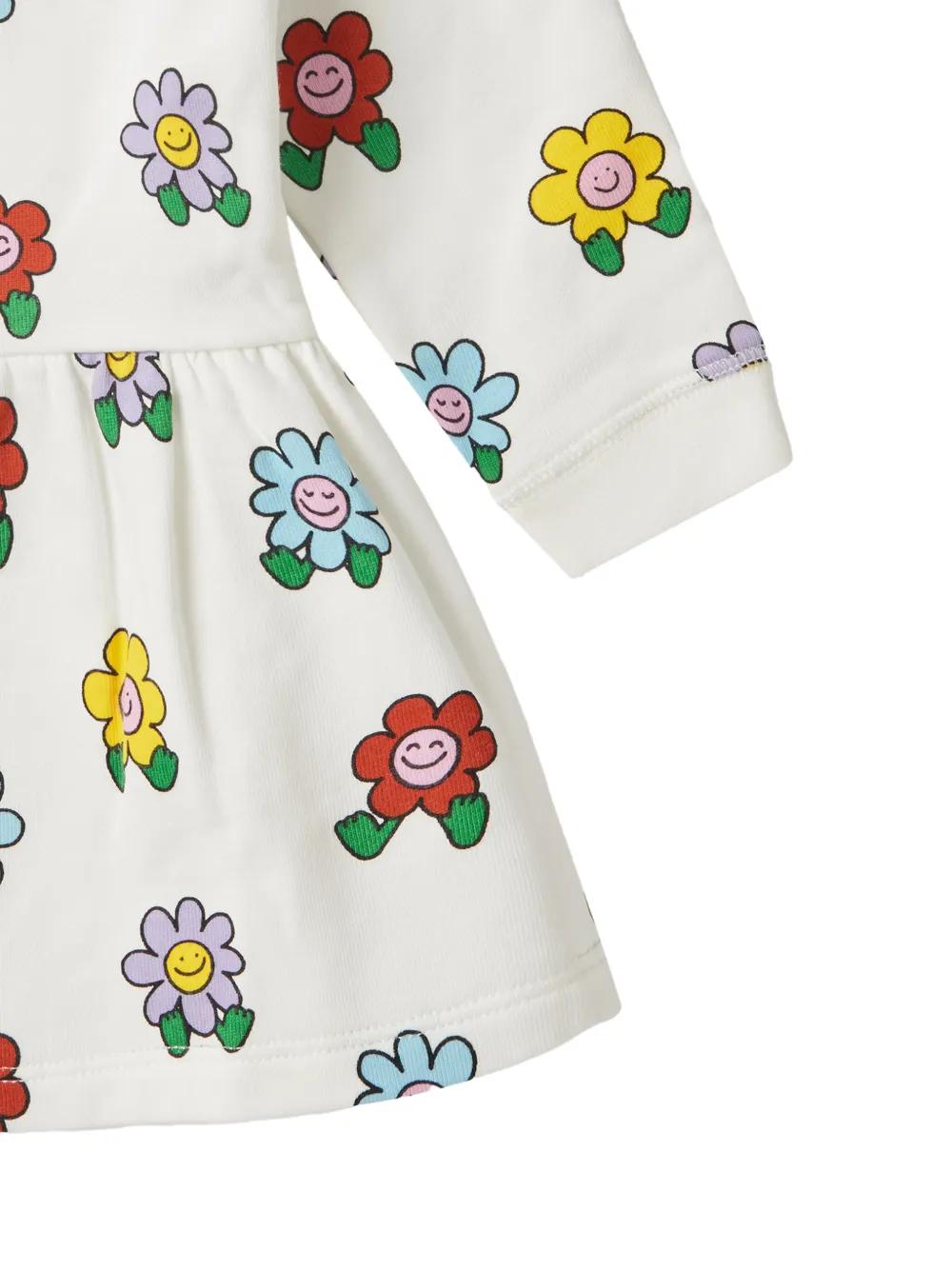 Stella McCartney Kids Jurk met bloemenprint Wit