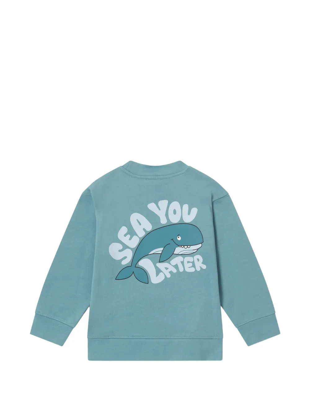 Stella McCartney Kids Sweater met walvisprint Blauw