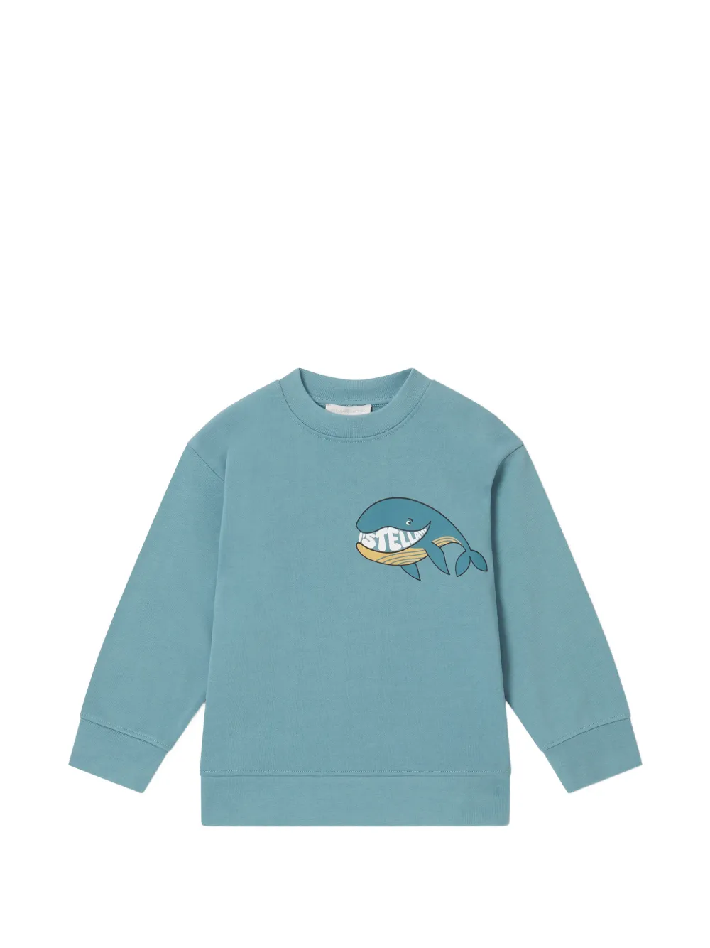 Stella McCartney Kids whale-print sweatshirt - Blu