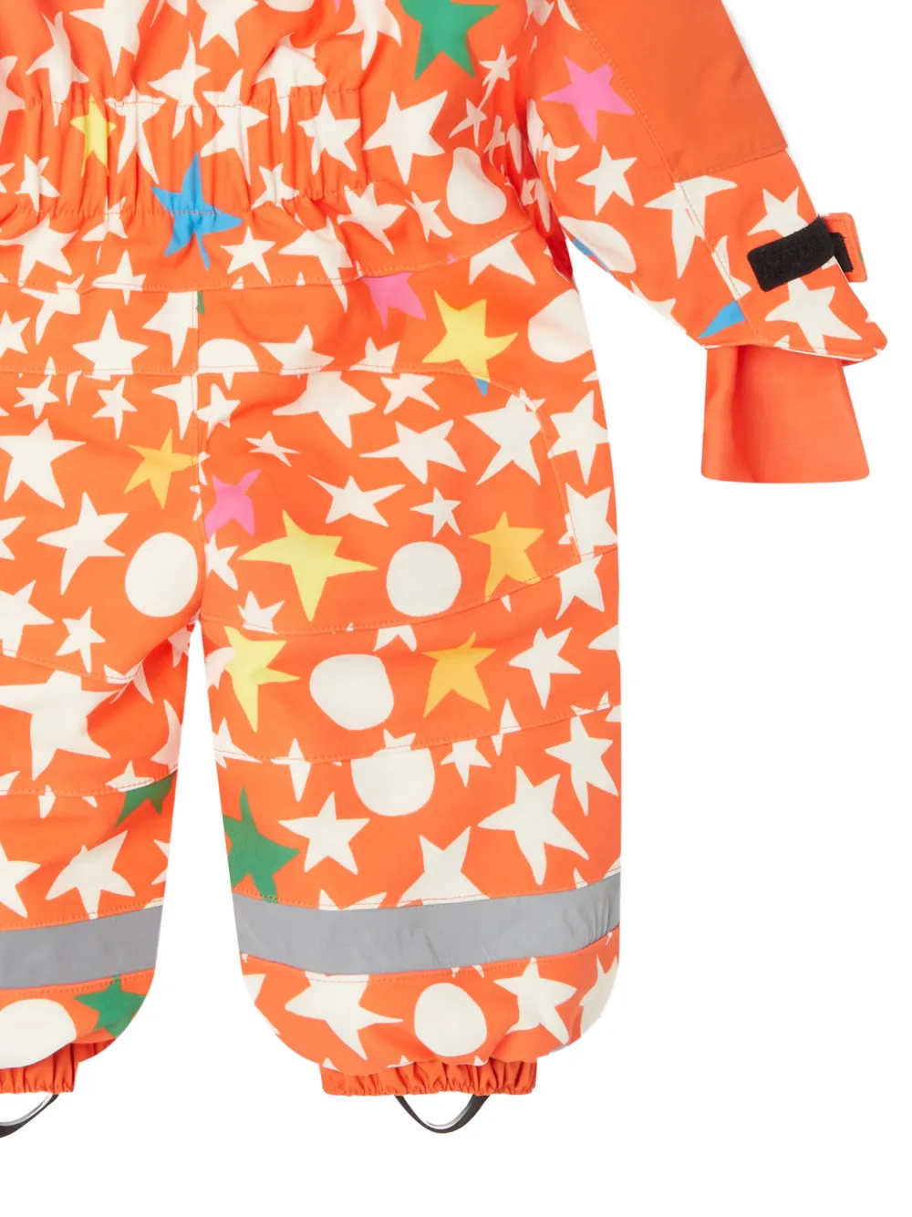 Stella McCartney Kids Sneeuwpak met capuchon en sterrenprint Oranje
