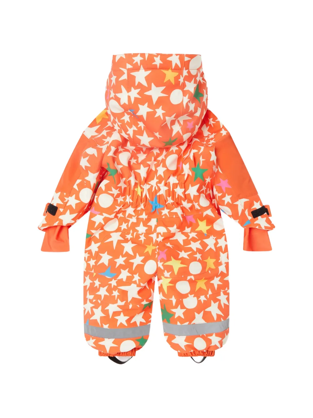 Stella McCartney Kids Sneeuwpak met capuchon en sterrenprint Oranje