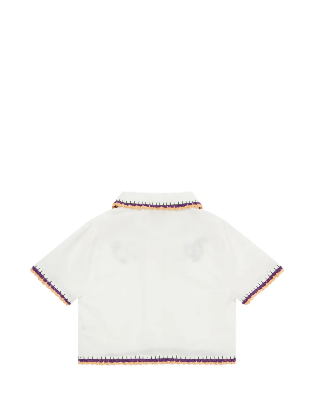 Stella McCartney Kids Shirt met borduurwerk en gehaakte afwerking Wit