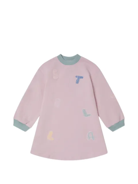 Stella McCartney Kids logo-patch cotton dress
