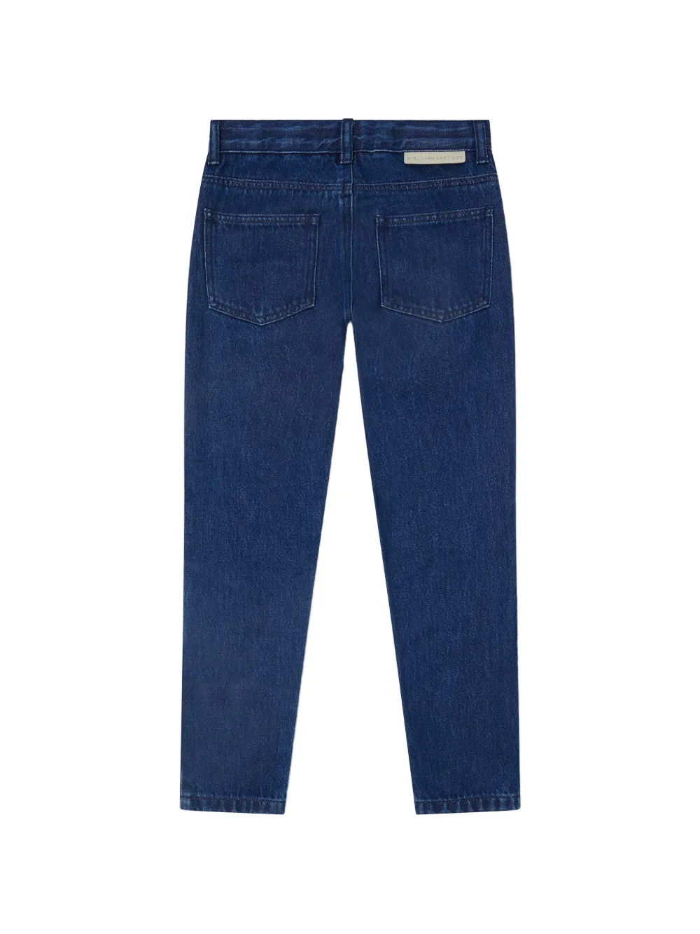 Stella McCartney Kids Gerafelde jeans met monsterpatch Blauw