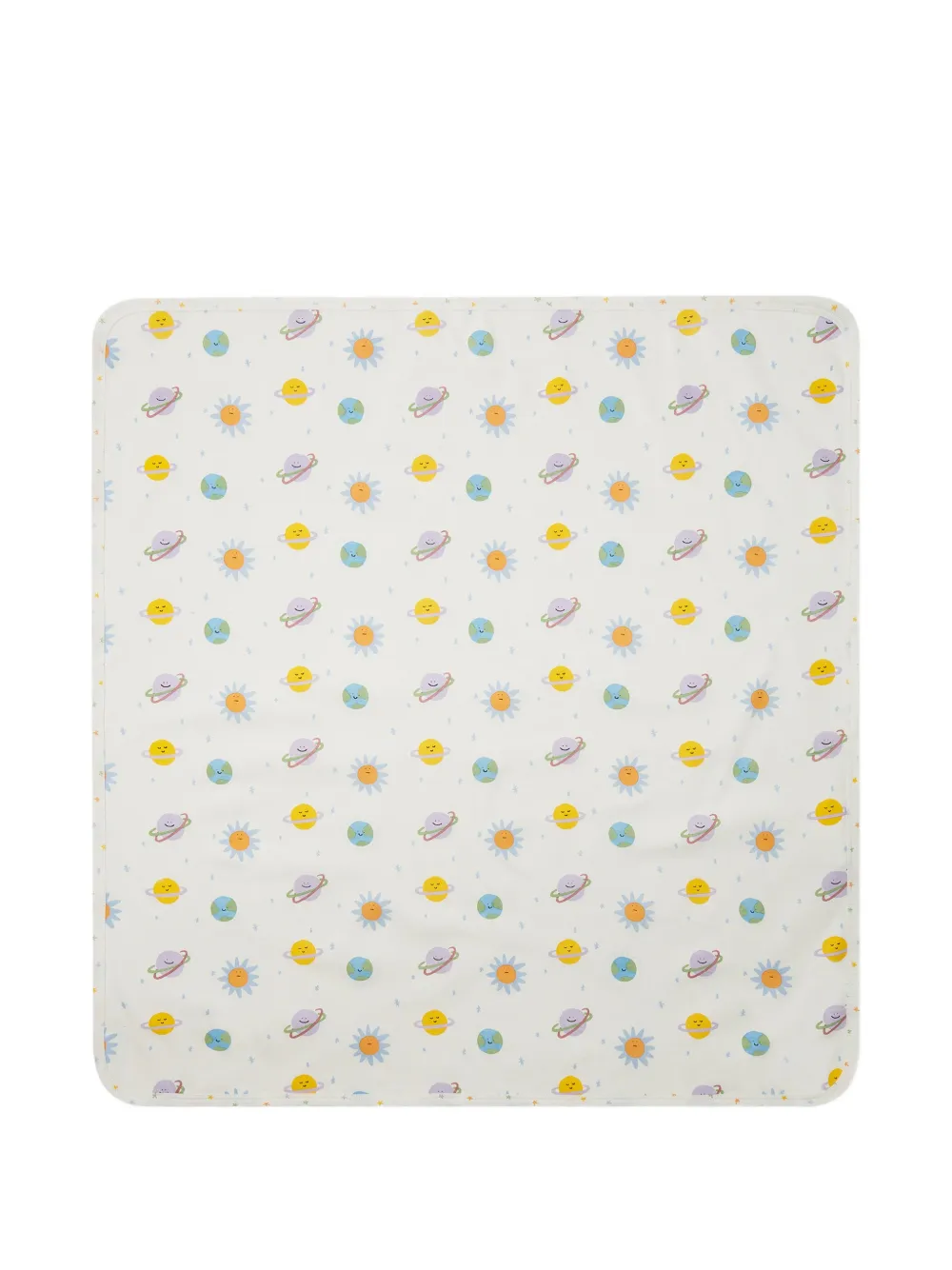 Stella McCartney Kids Romper deken en romper met planeet-print Wit