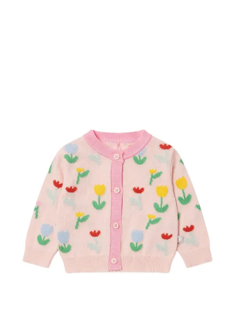 Stella McCartney Kids floral-intarsia cardigan