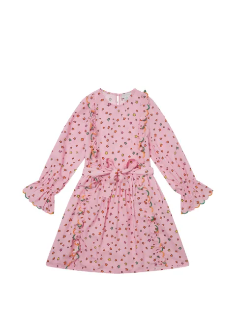 Stella McCartney Kids star-print ruffled dress