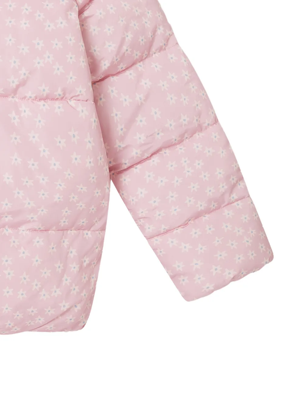 Stella McCartney Kids Jas met bloemenprint en ruches Roze