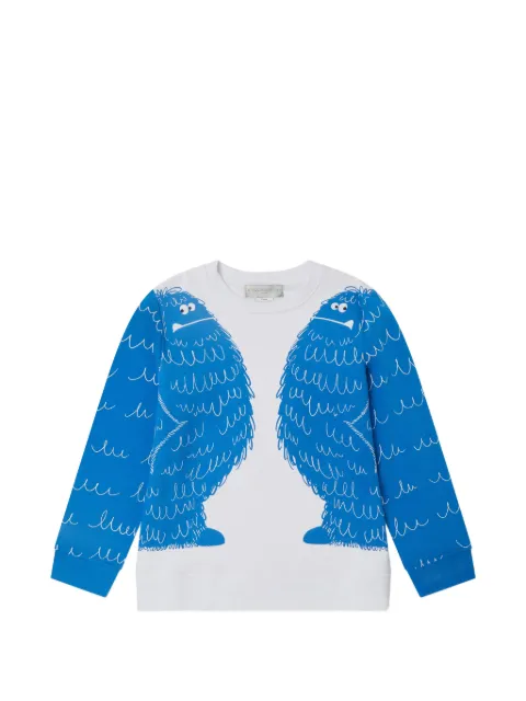 Stella McCartney Kids sweater med monstertryk