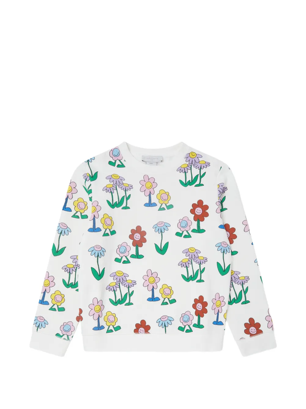 Stella McCartney Kids floral-print sweatshirt - Bianco
