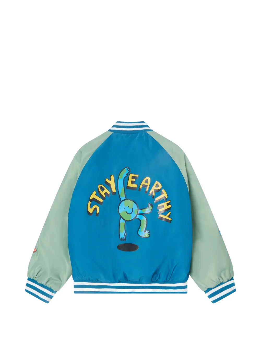 Stella McCartney Kids Bomberjack met print Blauw