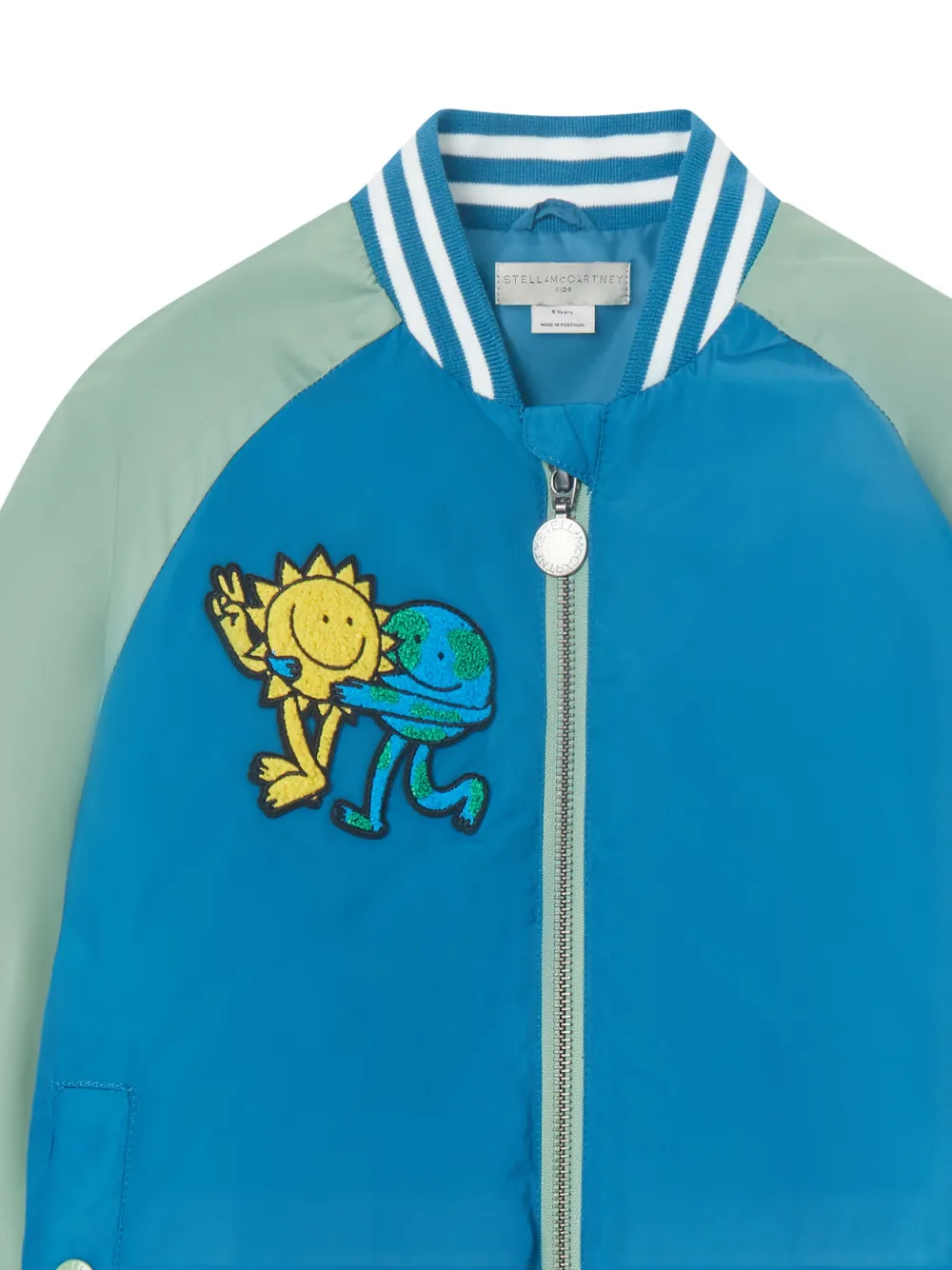 Stella McCartney Kids Bomberjack met print Blauw