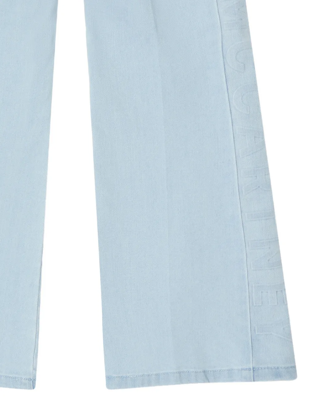 Stella McCartney Kids Jeans met logo-reliëf Blauw