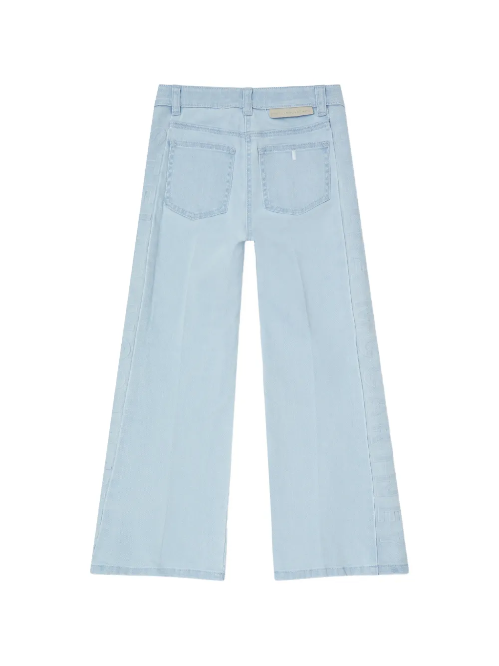Stella McCartney Kids Jeans met logo-reliëf Blauw