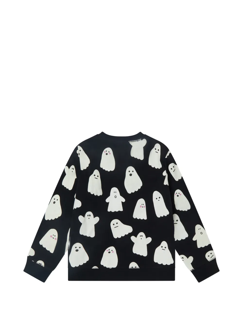 Stella McCartney Kids Sweater met spookprint en lange mouwen Zwart