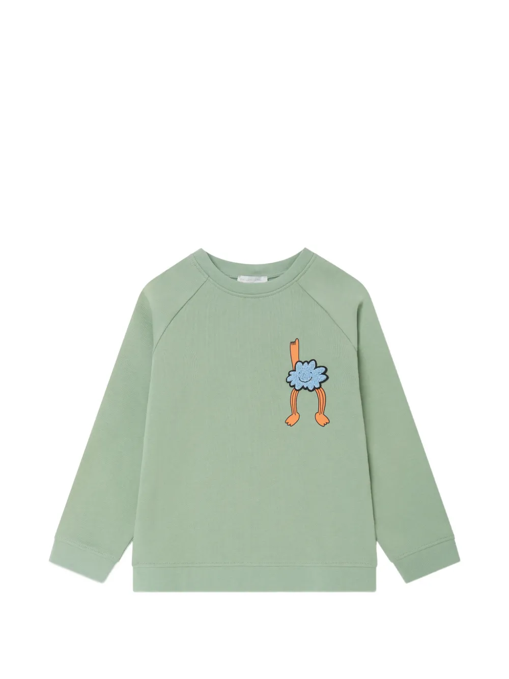 Stella McCartney Kids Earth Friends graphic-print sweater - Verde