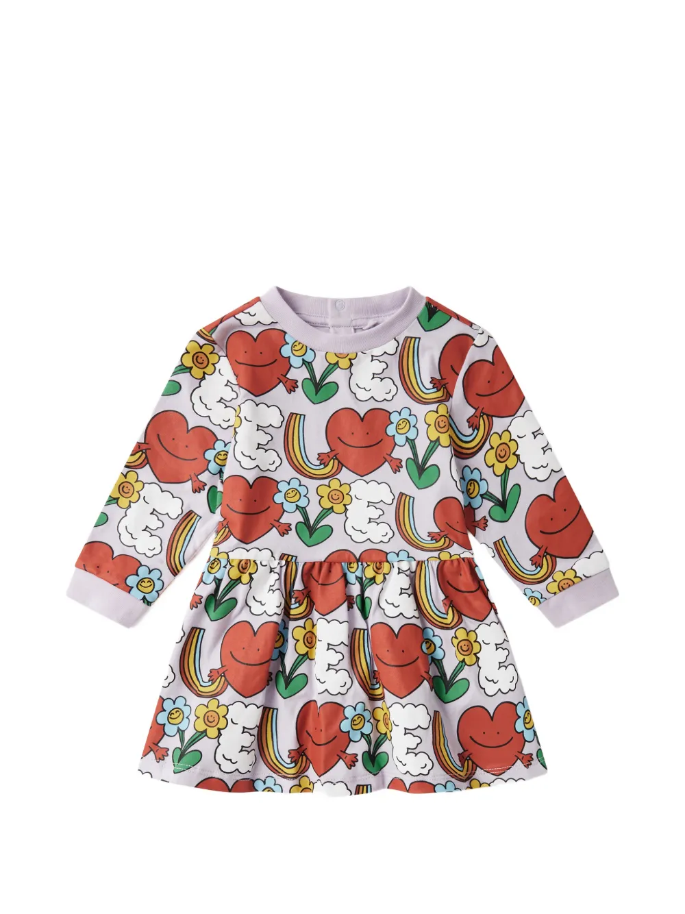 Stella McCartney Kids Earth Friends graphic-print flared dress - Viola