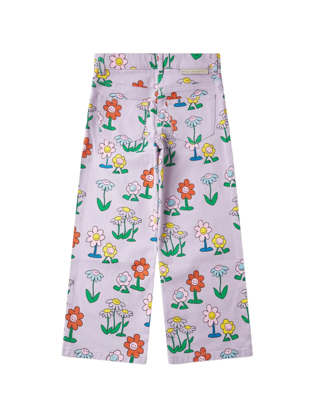 Stella McCartney Kids Jeans met bloemenprint Paars