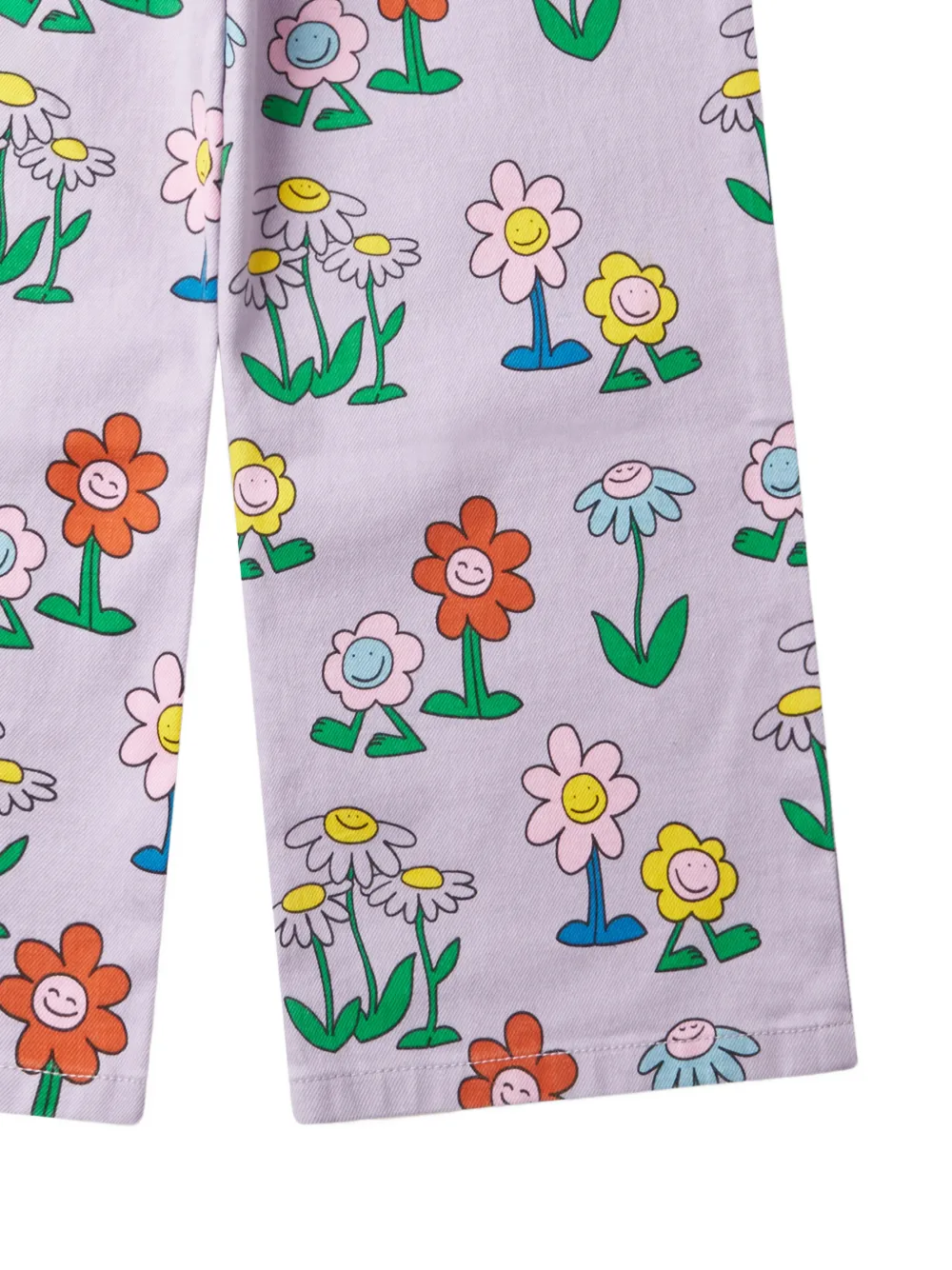 Stella McCartney Kids Jeans met bloemenprint Paars