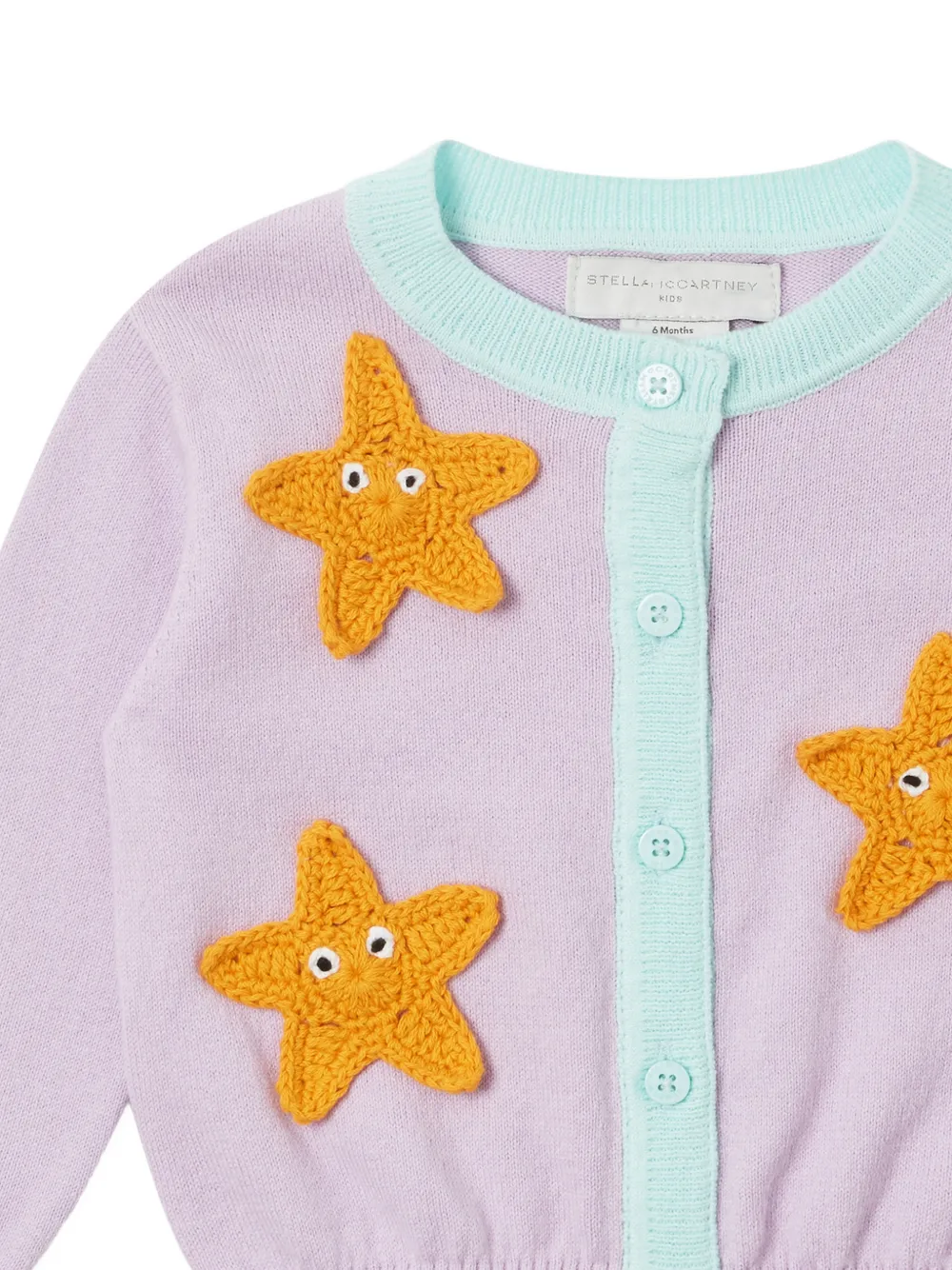 Stella McCartney Kids Vest met ster-patch Paars