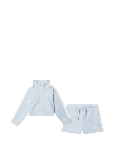 Stella McCartney Kids logo-print side-stripe tracksuit set