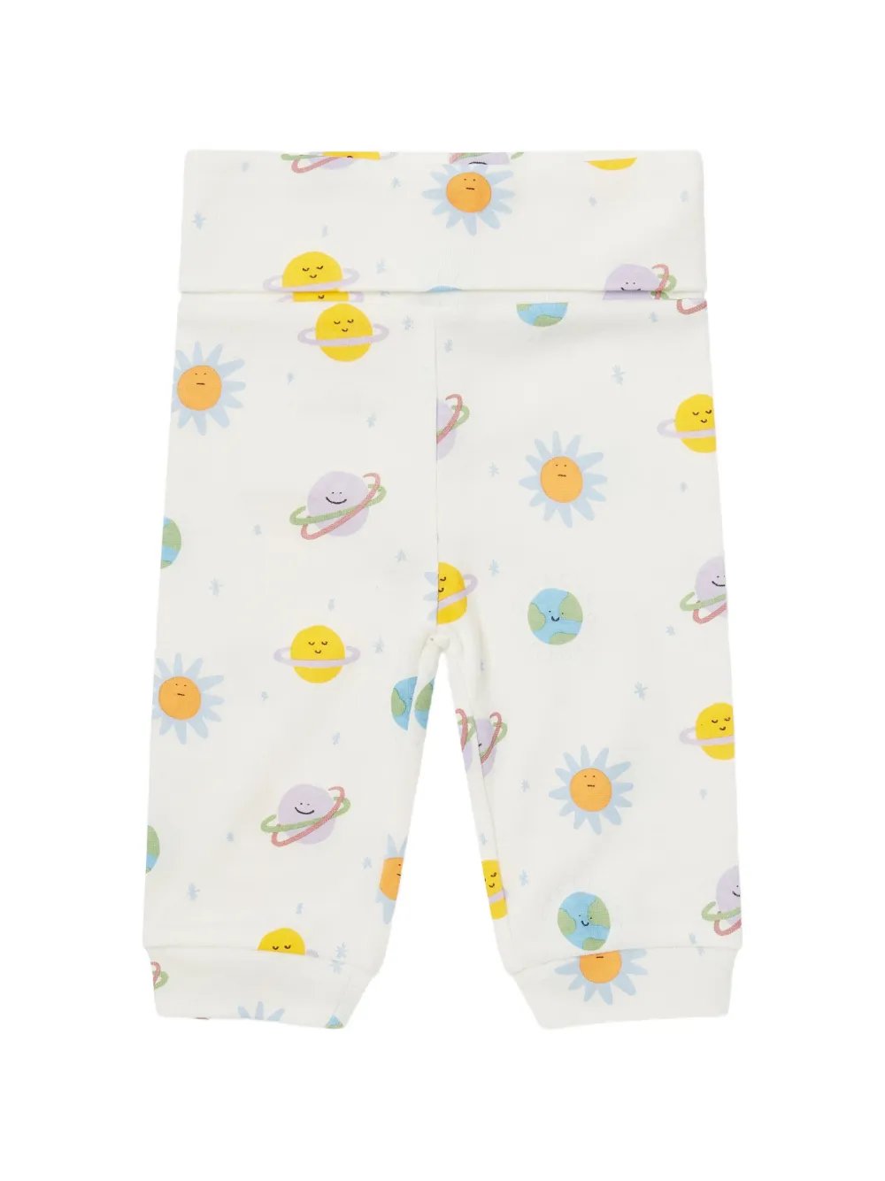 Stella McCartney Kids planet-print trousers - Bianco
