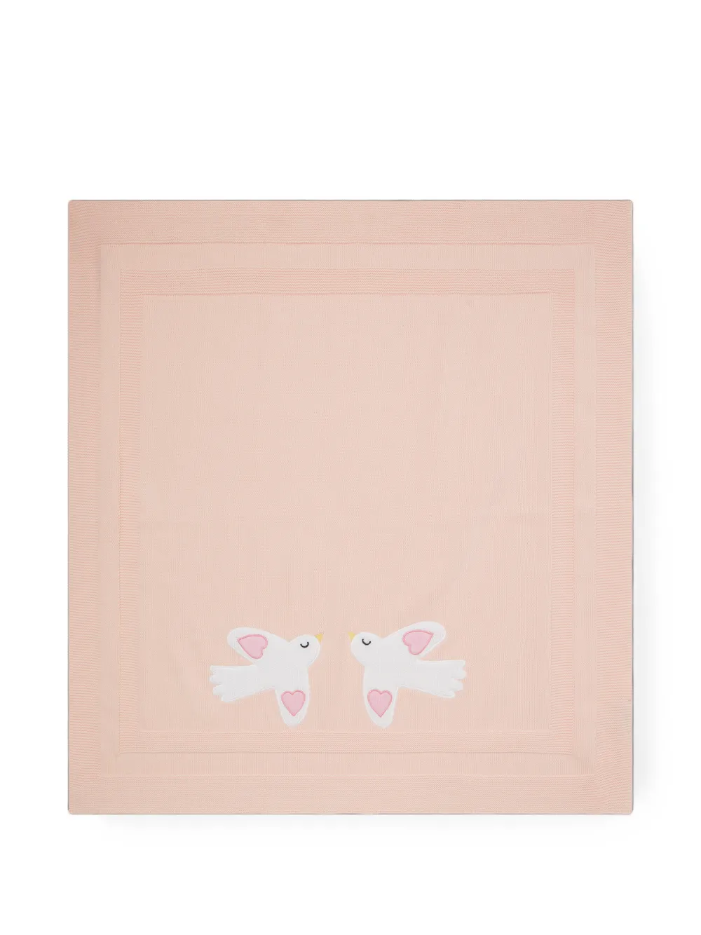 Stella McCartney Kids dove-embroidered blanket - Rosa