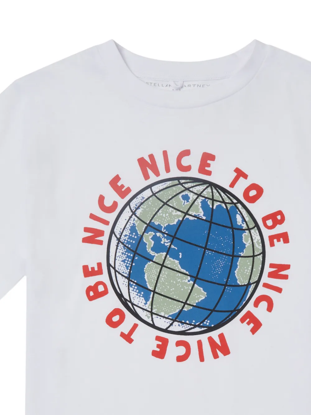 Stella McCartney Kids T-shirt met print Wit