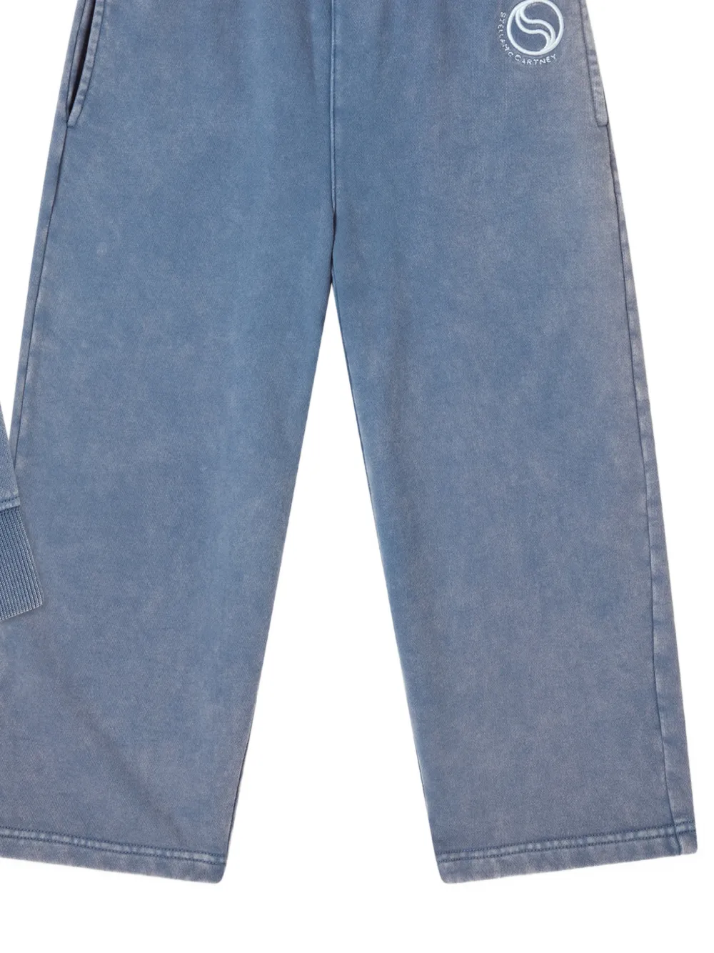 Stella McCartney Kids logo-print tracksuit Blauw
