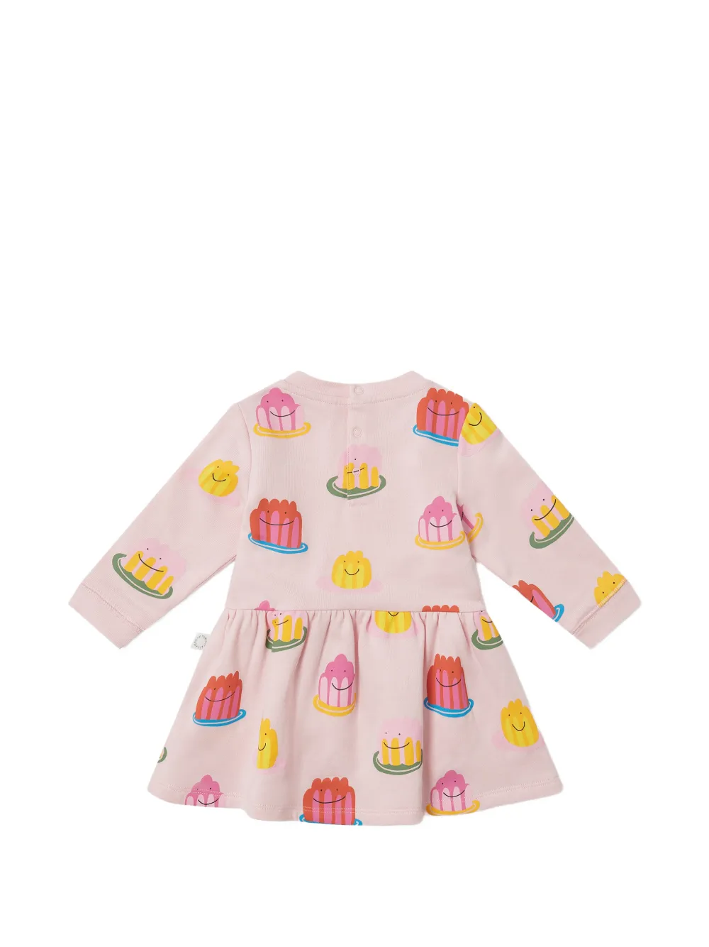 Stella McCartney Kids Jurk met jelly-print en lange mouwen Roze
